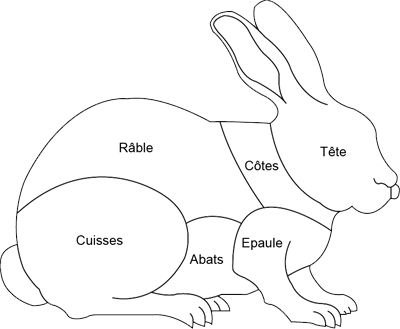 Morceaux de lapin