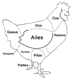 Morceaux de volailles